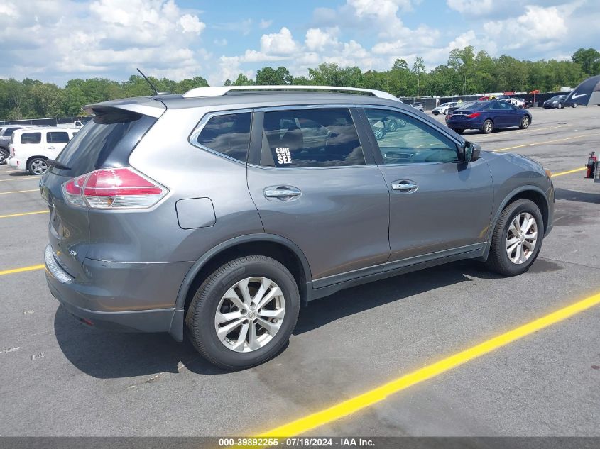 2016 Nissan Rogue Sv VIN: KNMAT2MT7GP597368 Lot: 39892255