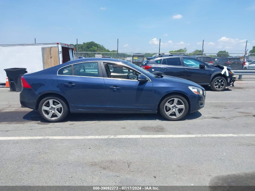 2013 Volvo S60 T5/T5 Platinum/T5 Premier/T5 Premier Plus VIN: YV1612FS5D2190569 Lot: 39892273