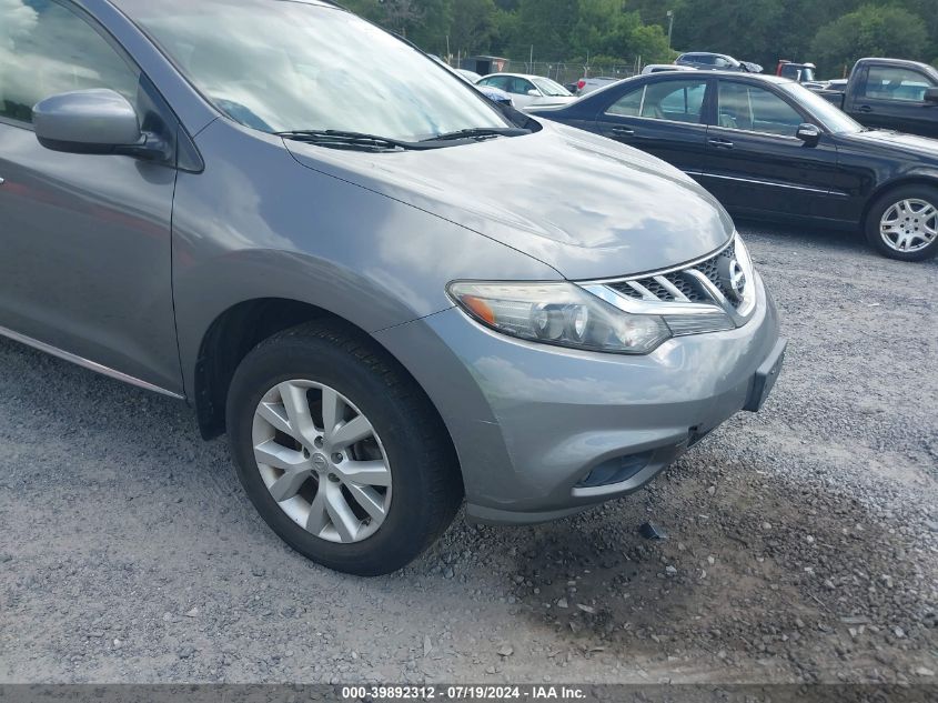 2013 Nissan Murano Sl VIN: JN8AZ1MU6DW212146 Lot: 39892312