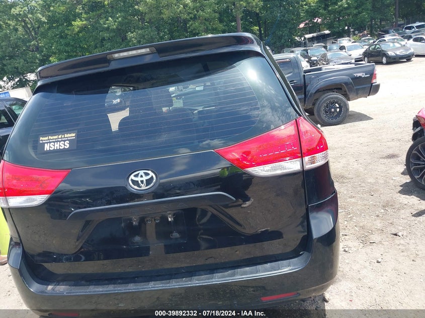 2012 Toyota Sienna Base V6 7 Passenger VIN: 5TDZK3DC5CS253274 Lot: 39892332