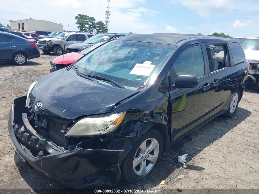 2012 Toyota Sienna Base V6 7 Passenger VIN: 5TDZK3DC5CS253274 Lot: 39892332