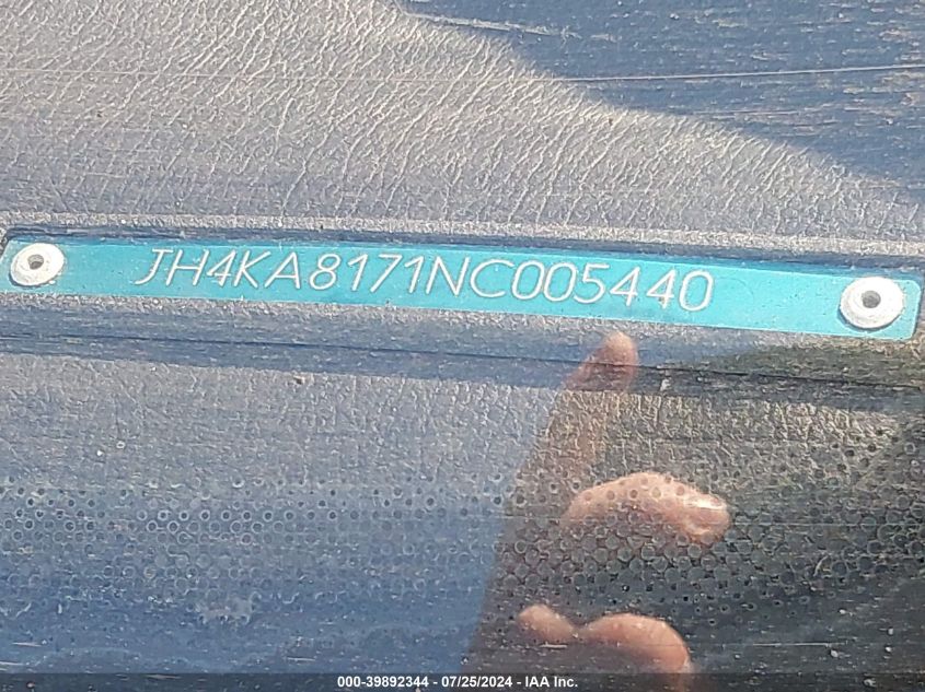 1992 Acura Legend Ls VIN: JH4KA8171NC005440 Lot: 39892344