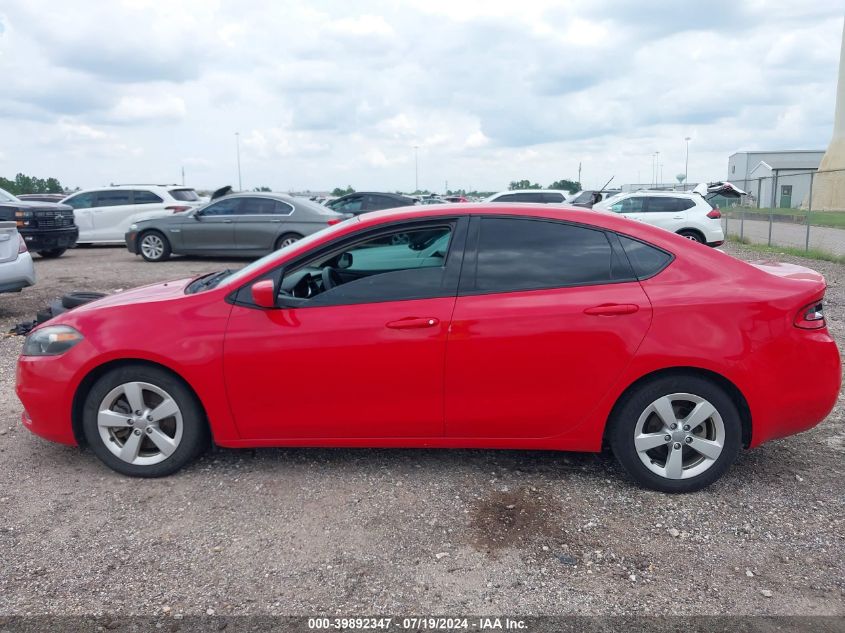 2016 Dodge Dart Sxt VIN: 1C3CDFBB7GD750196 Lot: 39892347