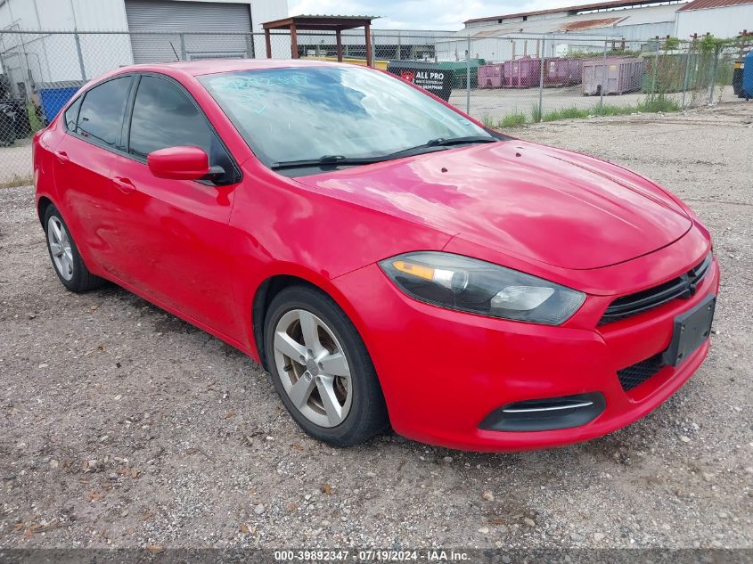 2016 Dodge Dart Sxt VIN: 1C3CDFBB7GD750196 Lot: 39892347