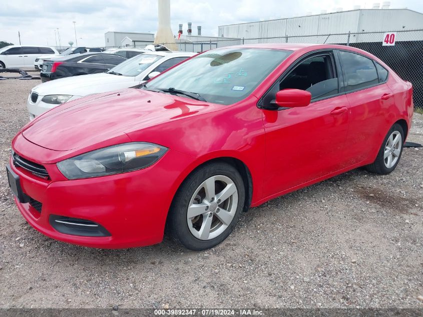 2016 Dodge Dart Sxt VIN: 1C3CDFBB7GD750196 Lot: 39892347