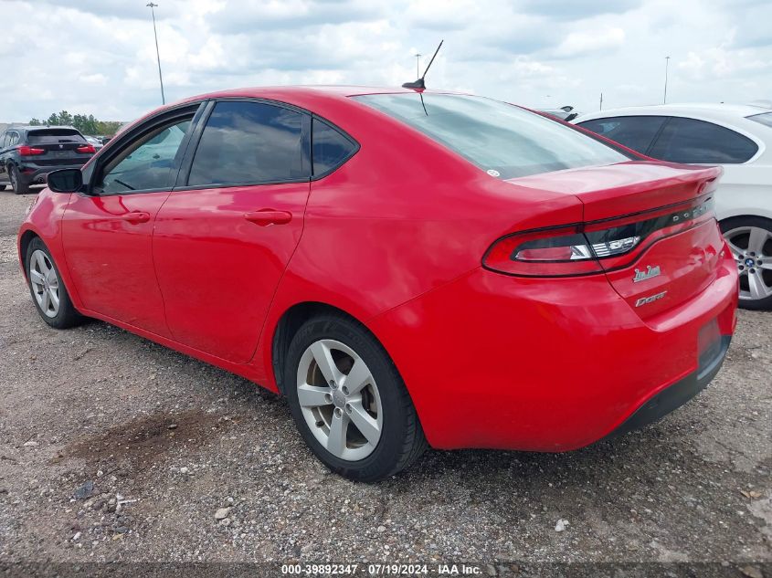 2016 Dodge Dart Sxt VIN: 1C3CDFBB7GD750196 Lot: 39892347