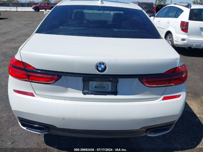 2019 BMW 740I VIN: WBA7E2C56KB216815 Lot: 39892438