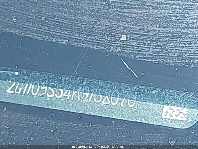 2019 Chevrolet Impala Premier VIN: 2G1105S34K9138070 Lot: 39892443