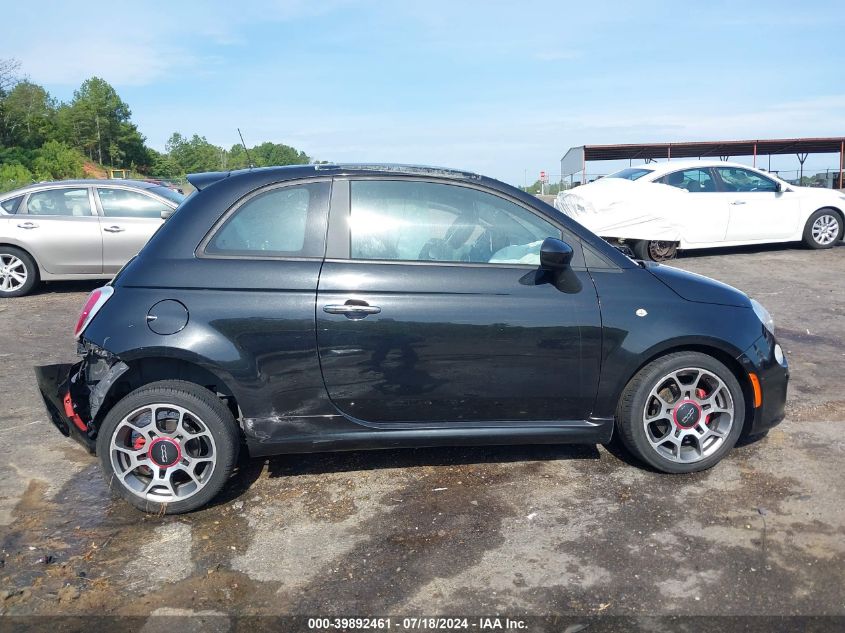 2012 Fiat 500 Sport VIN: 3C3CFFBR3CT343262 Lot: 39892461