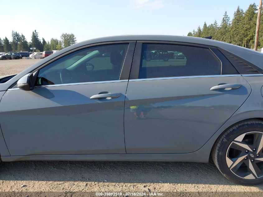 2022 Hyundai Elantra Hybrid Limited VIN: KMHLN4AJ0NU032374 Lot: 39892519