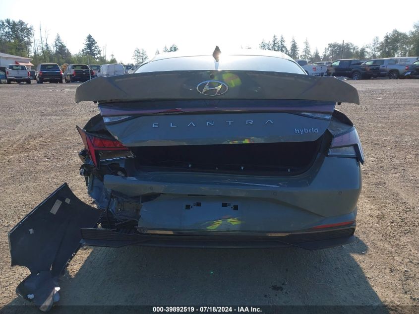 2022 Hyundai Elantra Hybrid Limited VIN: KMHLN4AJ0NU032374 Lot: 39892519