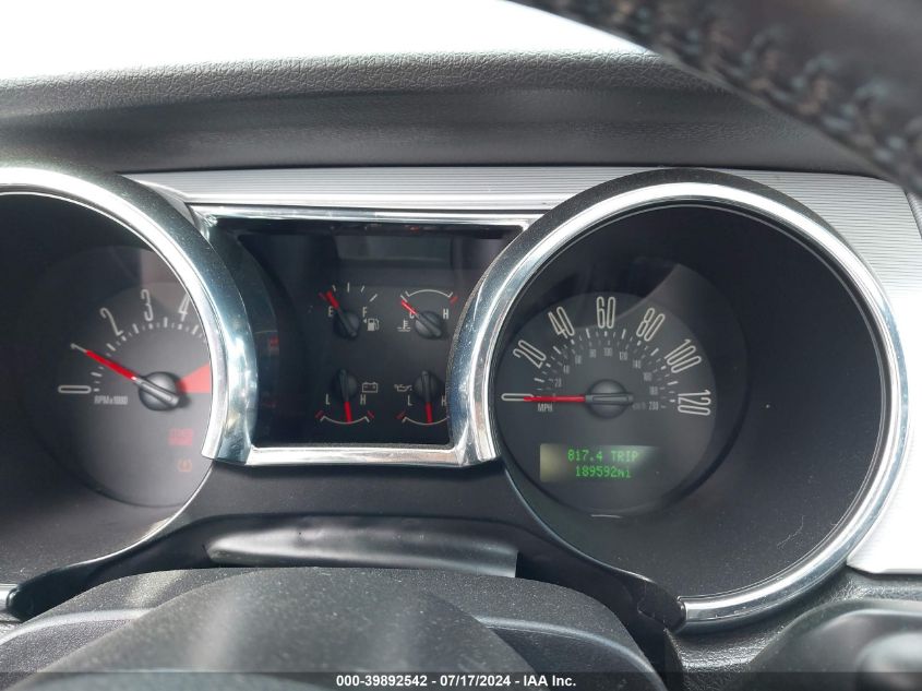 2009 Ford Mustang V6/V6 Premium VIN: 1ZVHT80N495122975 Lot: 39892542