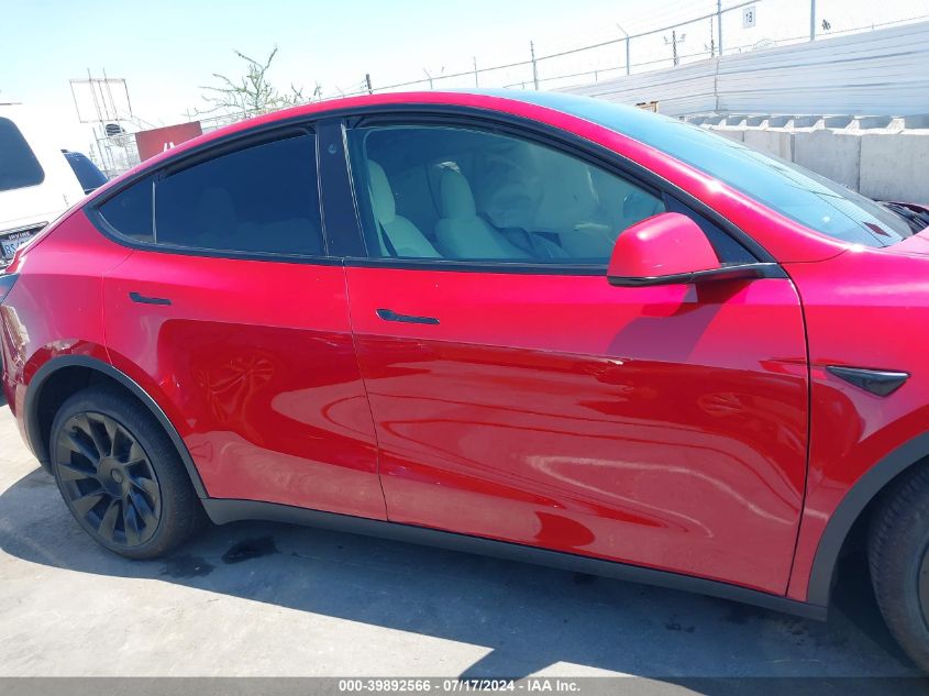 2021 Tesla Model Y Long Range Dual Motor All-Wheel Drive VIN: 5YJYGDEE5MF075262 Lot: 39892566