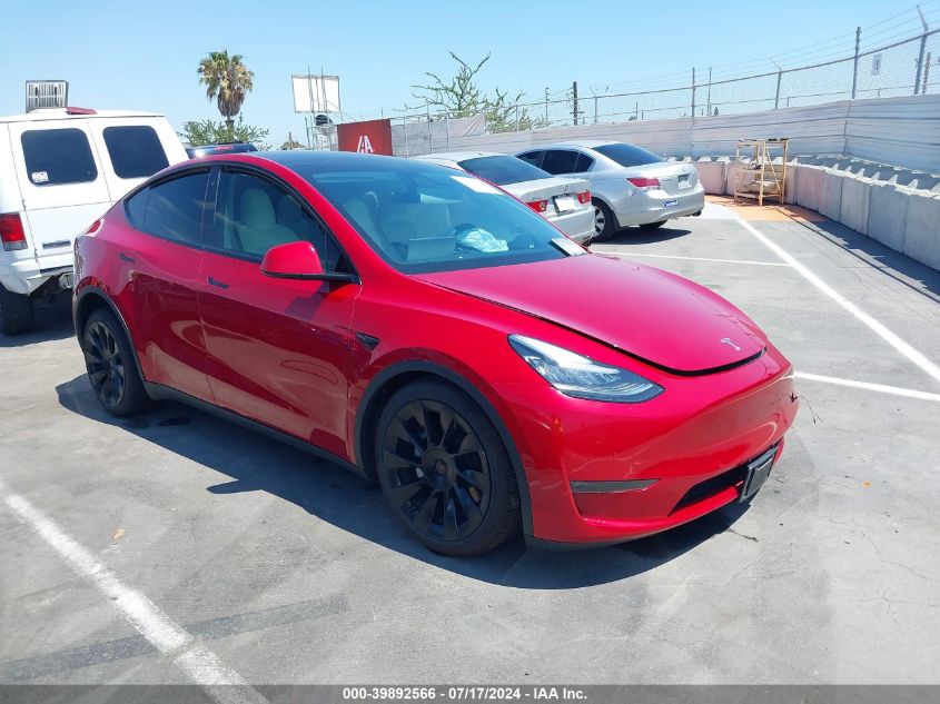 2021 TESLA MODEL Y LONG RANGE DUAL MOTOR ALL-WHEEL DRIVE - 5YJYGDEE5MF075262