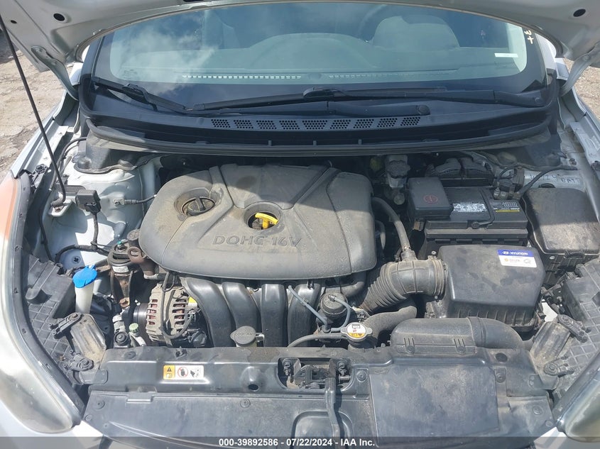 2012 Hyundai Elantra Gls (Ulsan Plant) VIN: KMHDH4AE3CU274121 Lot: 39892586