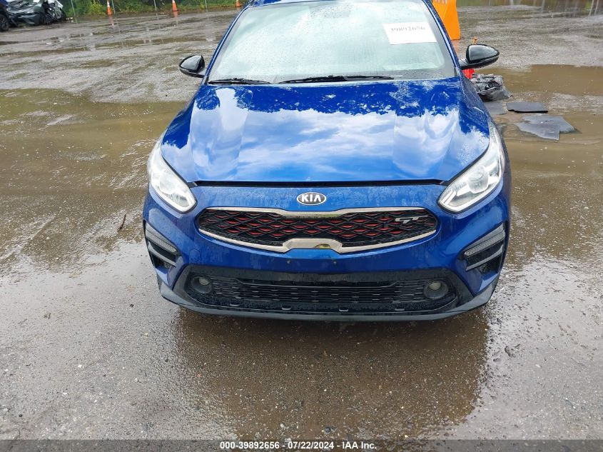 2021 Kia Forte Gt VIN: 3KPF44ACXM274222 Lot: 39892656