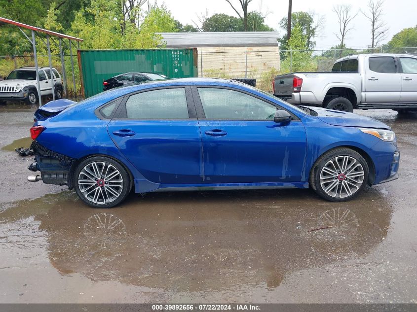 2021 Kia Forte Gt VIN: 3KPF44ACXM274222 Lot: 39892656