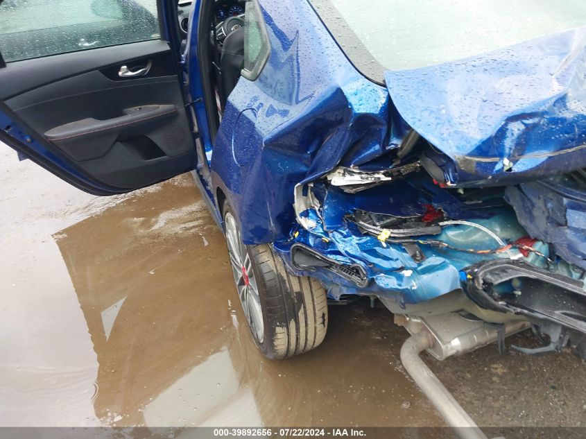 2021 Kia Forte Gt VIN: 3KPF44ACXM274222 Lot: 39892656