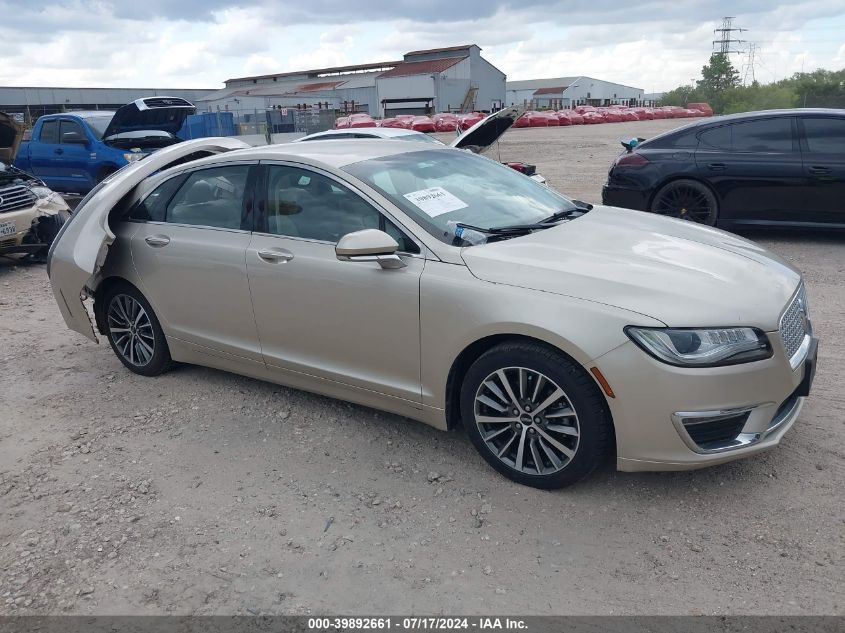 2017 Lincoln Mkz Hybrid Select VIN: 3LN6L5LU7HR654093 Lot: 39892661