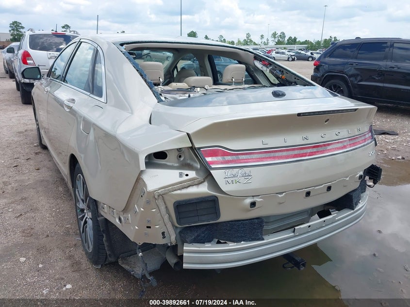 VIN 3LN6L5LU7HR654093 2017 LINCOLN MKZ HYBRID SELECT