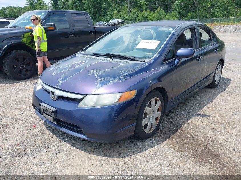 2007 Honda Civic Lx VIN: 2HGFA16597H511178 Lot: 39892697