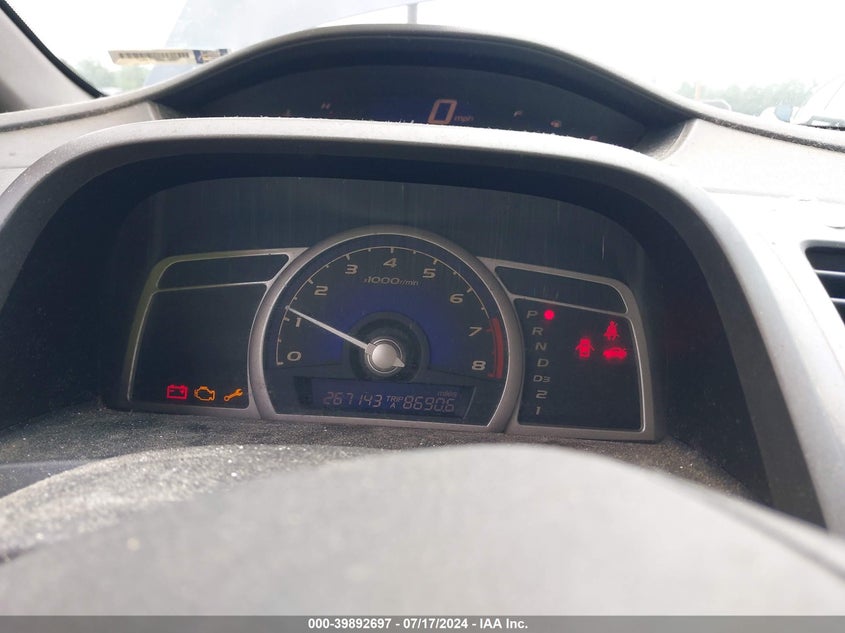 2007 Honda Civic Lx VIN: 2HGFA16597H511178 Lot: 39892697