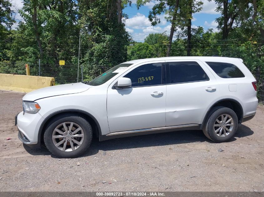 2017 Dodge Durango Sxt Rwd VIN: 1C4RDHAG9HC925988 Lot: 39892723