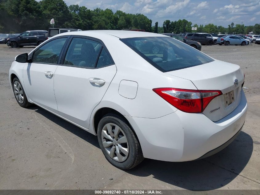 2016 Toyota Corolla Le VIN: 2T1BURHE5GC581688 Lot: 39892740