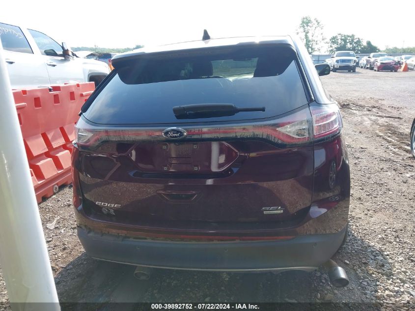 2018 Ford Edge Sel VIN: 2FMPK3J97JBB32109 Lot: 39892752