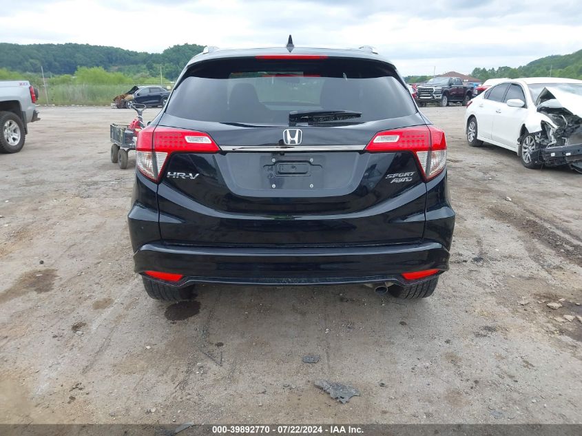 2021 Honda Hr-V Awd Sport VIN: 3CZRU6H18MM701278 Lot: 39892770