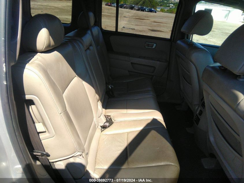 2011 Honda Pilot Touring VIN: 5FNYF4H97BB032427 Lot: 39892773