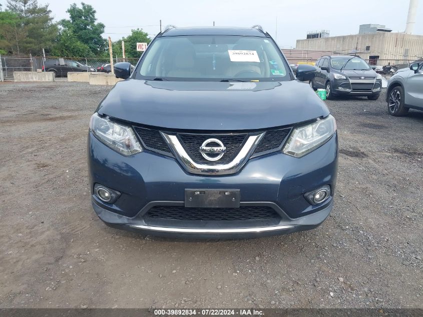 2016 Nissan Rogue Sl VIN: 5N1AT2MV4GC893243 Lot: 39892834