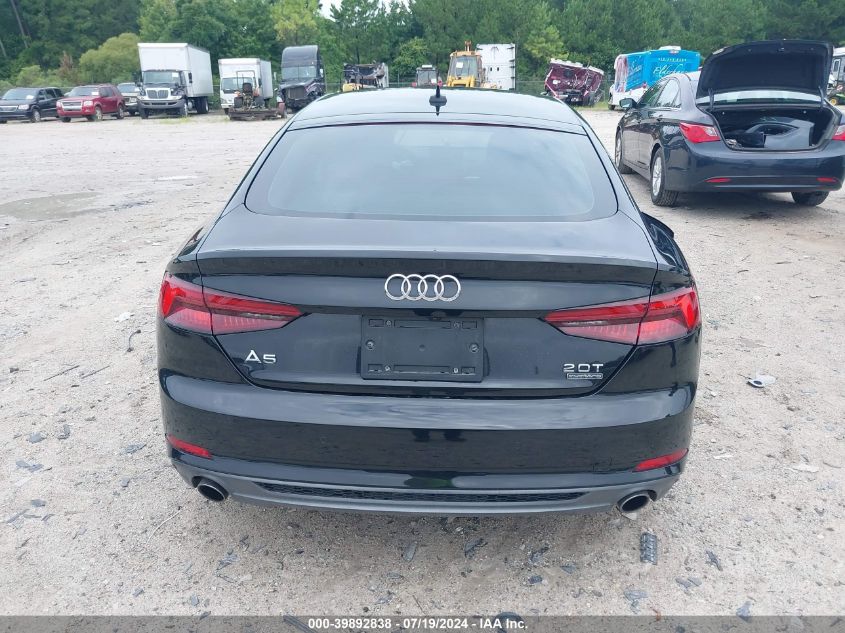 2018 Audi A5 2.0T Premium VIN: WAUFNCF58JA134182 Lot: 39892838