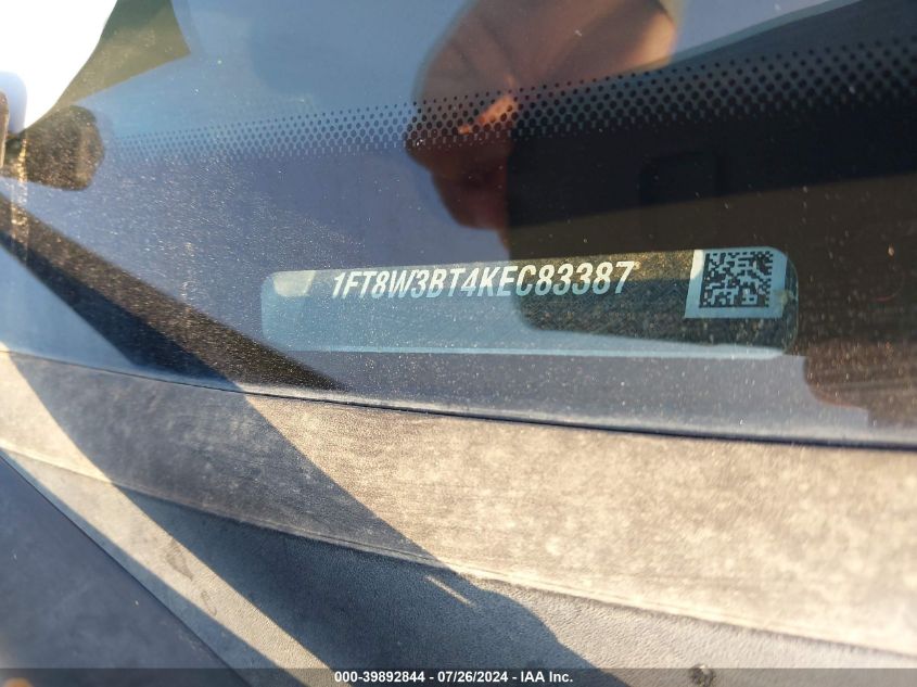 2019 Ford F350 Super Duty VIN: 1FT8W3BT4KEC83387 Lot: 39892844