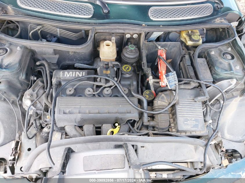 2005 Mini Cooper VIN: WMWRC33555TJ69084 Lot: 39892856