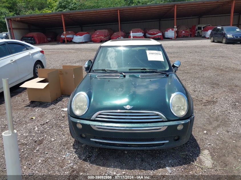 2005 Mini Cooper VIN: WMWRC33555TJ69084 Lot: 39892856