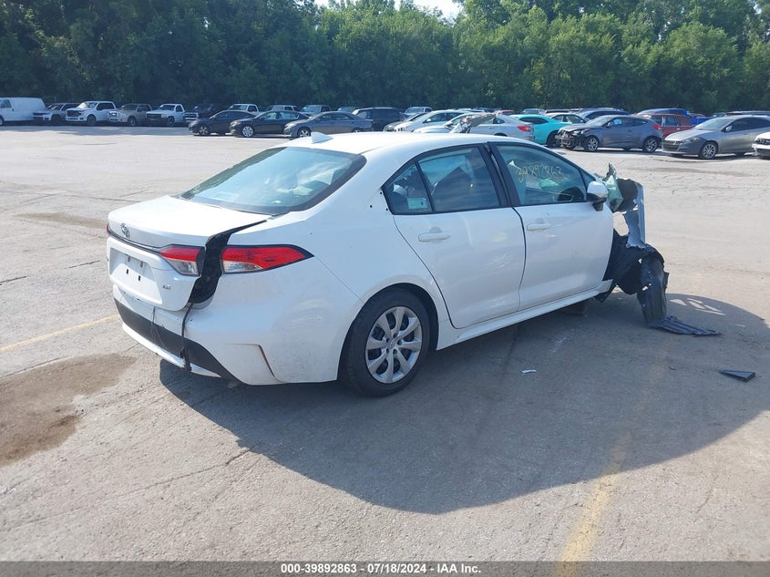VIN 5YFEPMAE4NP283888 2022 TOYOTA COROLLA LE