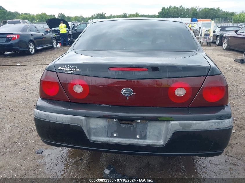 2001 Chevrolet Impala VIN: 2G1WF55E419237245 Lot: 39892930