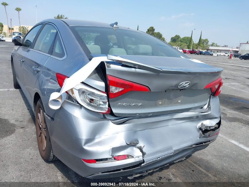 2015 Hyundai Sonata Se VIN: 5NPE24AF0FH007309 Lot: 39892943