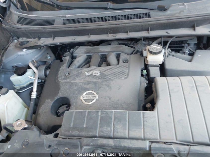 2010 Nissan Murano Sl VIN: JN8AZ1MW2AW107276 Lot: 39892951