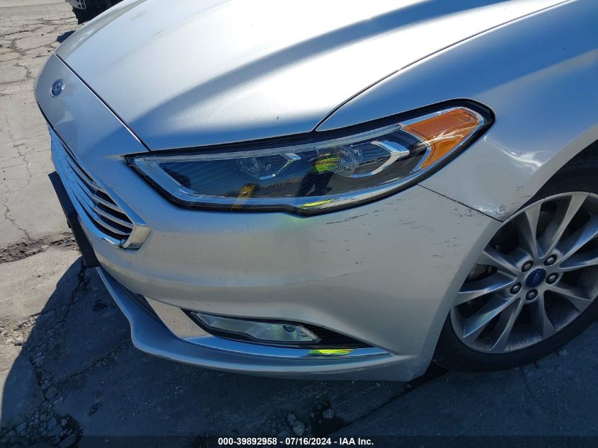 2017 Ford Fusion Se VIN: 3FA6P0HD5HR399504 Lot: 39892958