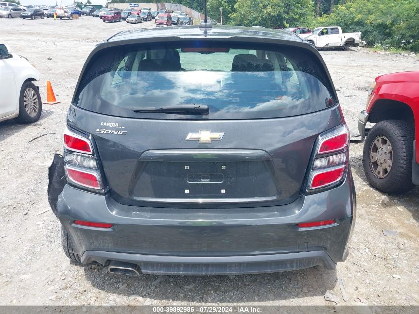 2020 Chevrolet Sonic Fwd 1Fl 5-Door VIN: 1G1JG6SB5L4114857 Lot: 39892985