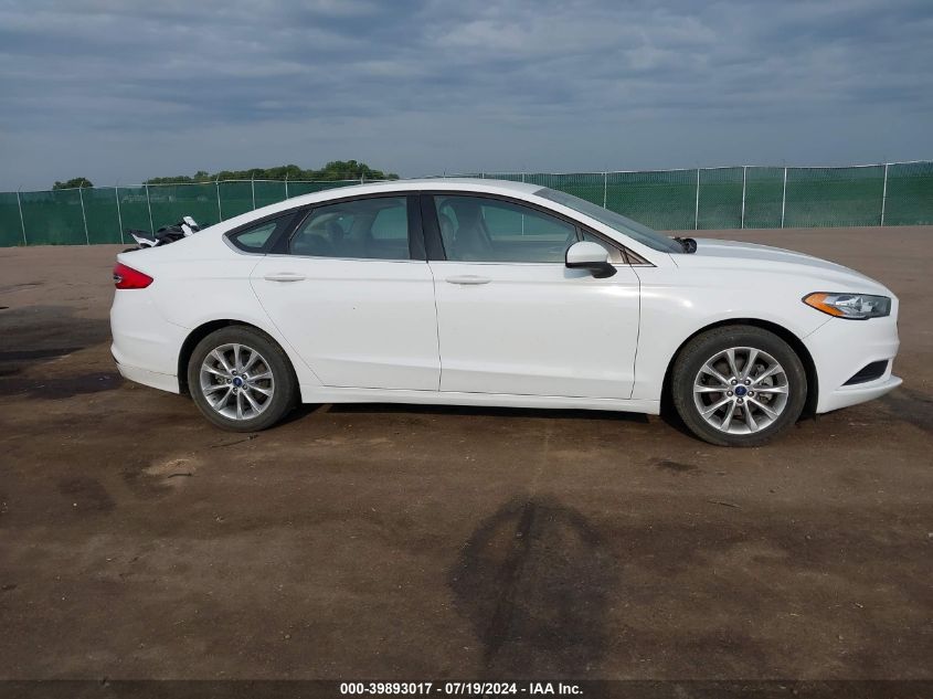 2017 Ford Fusion Se VIN: 3FA6P0HD5HR258156 Lot: 39893017