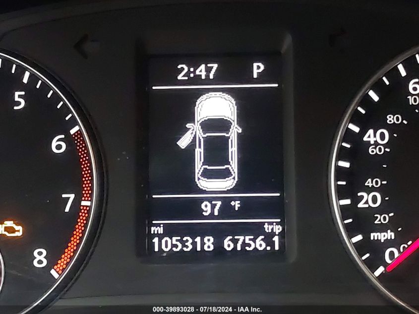 2015 Volkswagen Passat Se VIN: 1VWBT7A30FC072239 Lot: 39893028