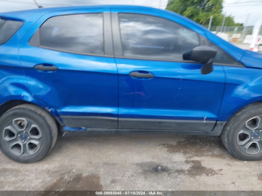 2021 Ford Ecosport S VIN: MAJ3S2FE0MC444804 Lot: 39893045