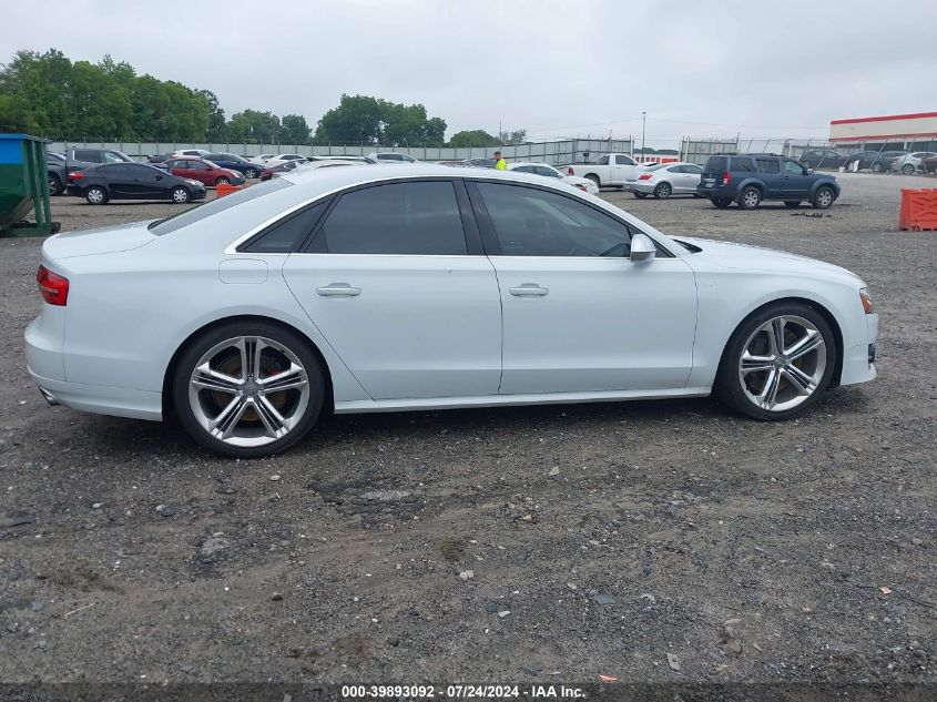 2015 Audi S8 4.0T VIN: WAUK2AFD5FN014486 Lot: 39893092