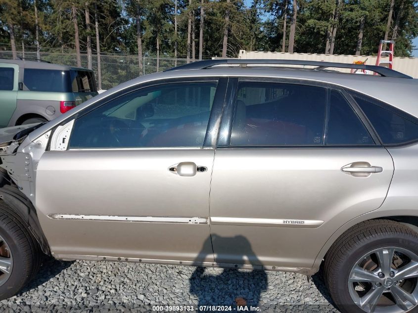 2007 Lexus Rx 400H VIN: JTJHW31U472031168 Lot: 39893133