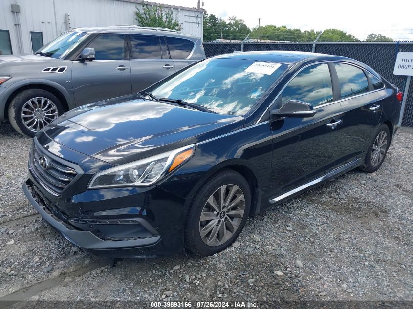 5NPE34AF6HH457126 2017 HYUNDAI SONATA - Image 2