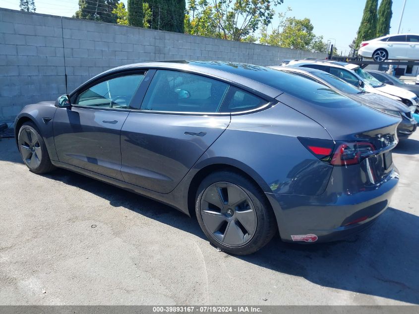 2023 Tesla Model 3 Rear-Wheel Drive VIN: 5YJ3E1EAXPF710024 Lot: 39893167