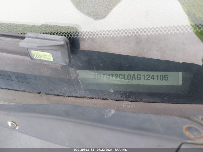 2010 Dodge Ram 2500 Slt VIN: 3D7UT2CL0AG124105 Lot: 39893183